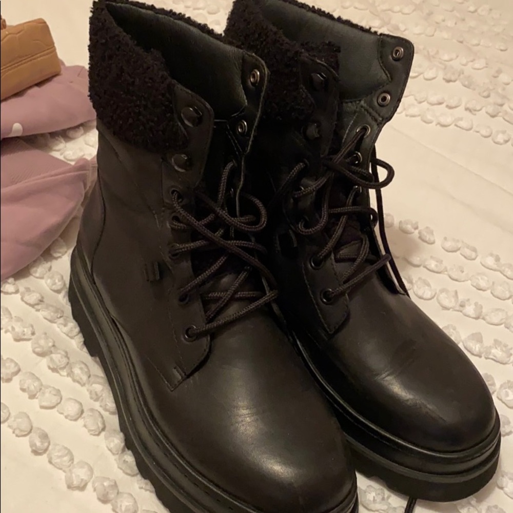 Black Combat Boots - image 1